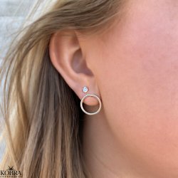 "Apollo" runde cirkelformet reringe i sterling slv