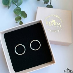 "Apollo" runde cirkelformet reringe i sterling slv