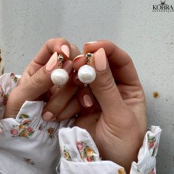 "Peggy" ferskvandsperle reringe i guld