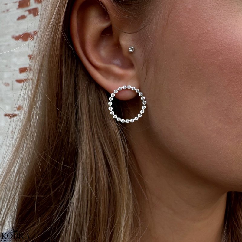 "Janet" slv restikker med hvide zirkonia sten