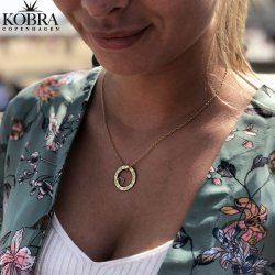 Love Wheel med hjerte i guld, inklusiv din gravering