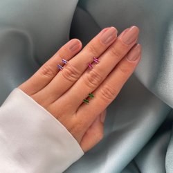 "Safir" sm slv restikker i forskellige farver