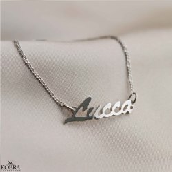 "Saga" hndlavet slv armbnd med dit navn