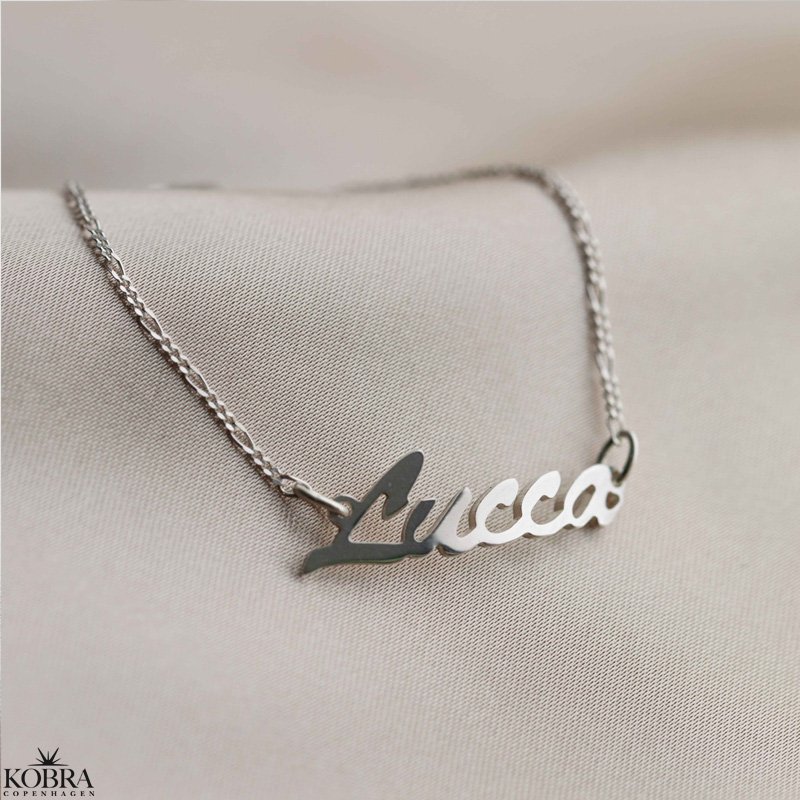 "Saga" hndlavet slv armbnd med dit navn