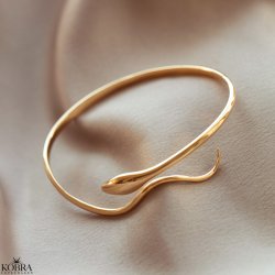 "Salazar" snake bracelet in gold