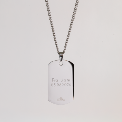 "Salem" dogtag i st�l med gravering