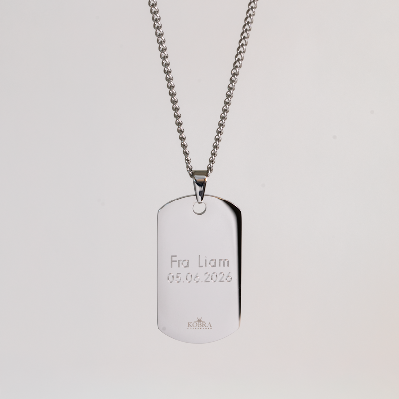 "Salem" dogtag i st�l med gravering