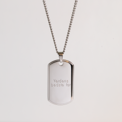 "Salem" dogtag i st�l med gravering