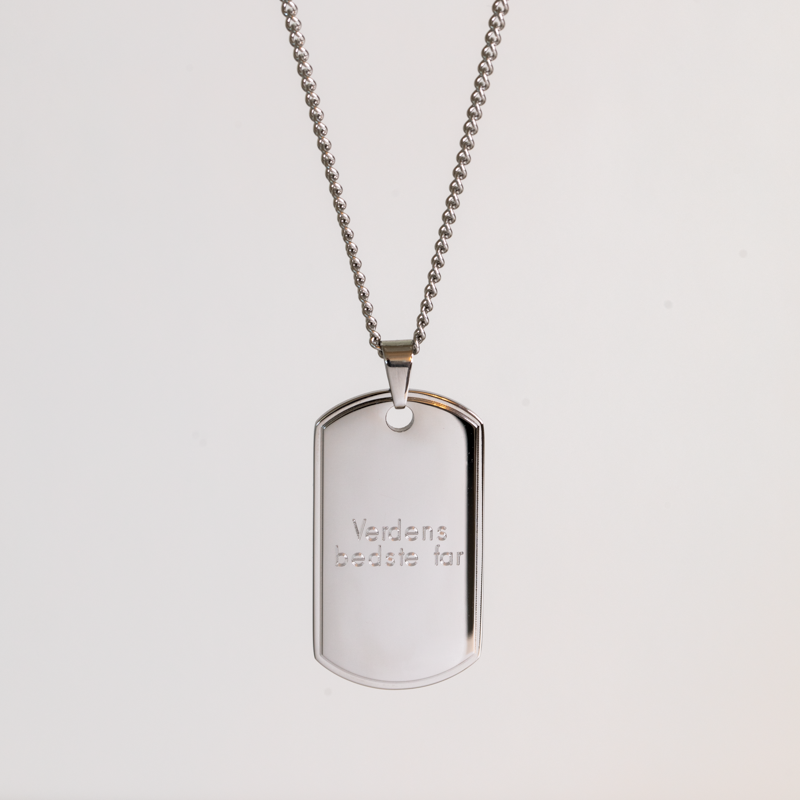 "Salem" dogtag i st�l med gravering