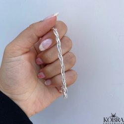 "Sally" twisted bracelet in sterling silver