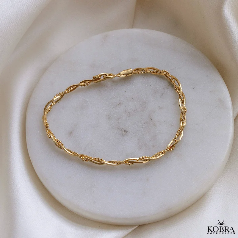 "Sally" armband i 18 karat guldplterat
