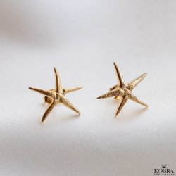 "Sea Star" guld reringe med sstjerner