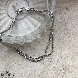 "Verano" snoet dobbelt ankelkde i sterling slv