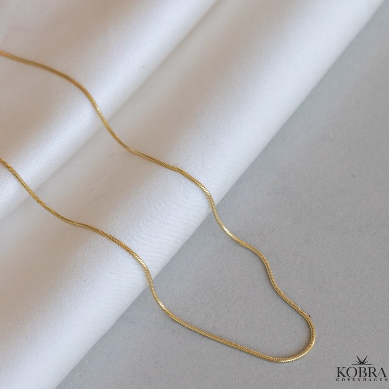 "Shiva" Slangekde, sterling slv eller 14 karat forgyldt