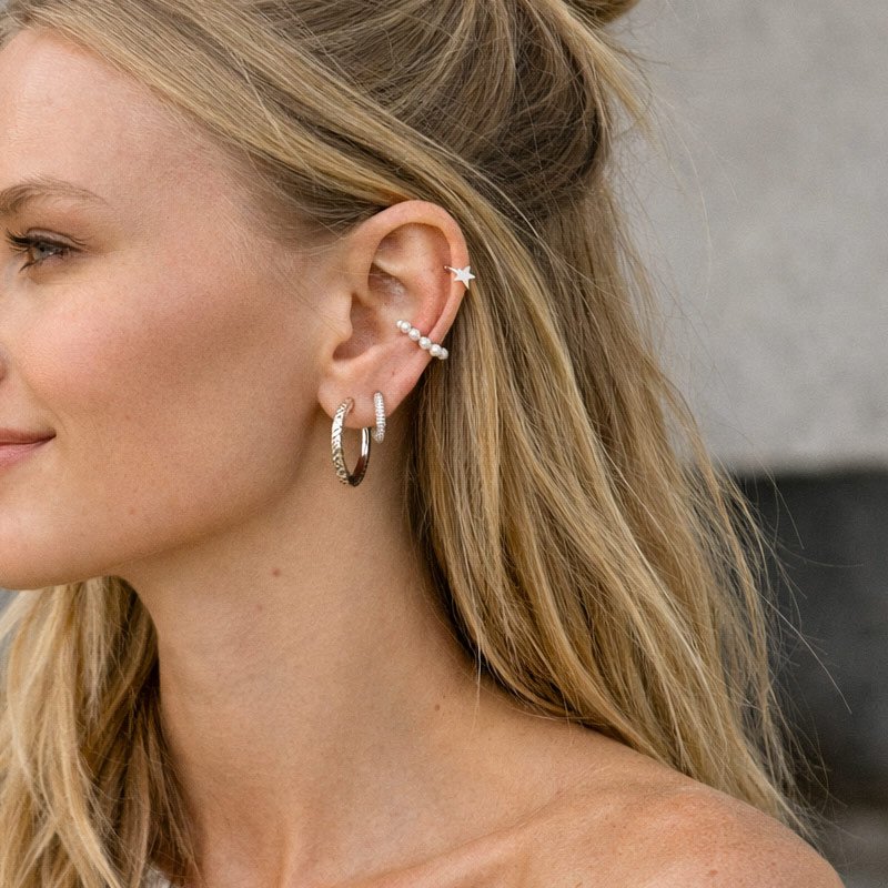 Chunky "Alex" sterling silver earrings