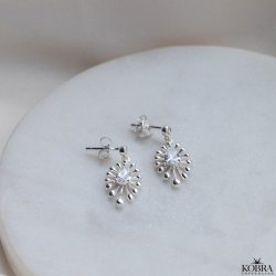 "Silver Splash" slv reringe med sten 