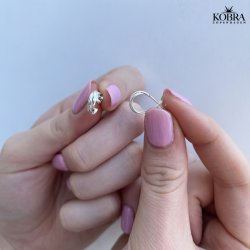 "Silvia" sm snoet creoler i sterling slv