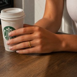 "Simple" enkel guld ring
