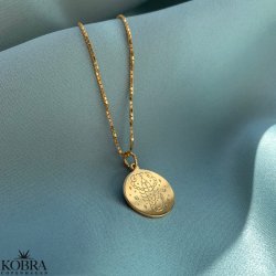 "Blazing star" zodiac necklace in 14 carat gold plated