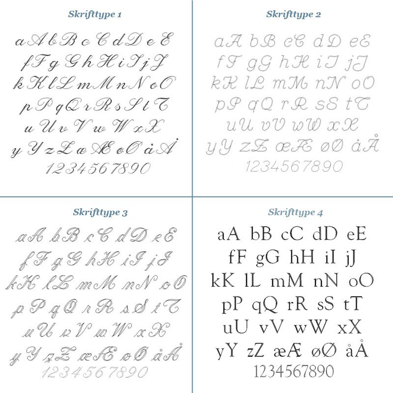 "Ohana" slv armbnd med 3 sm personlige vedhng