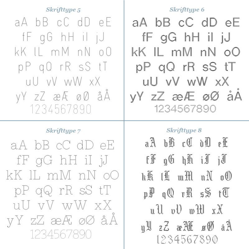 "Lucky" slv halskde med firklver inklusiv gravering