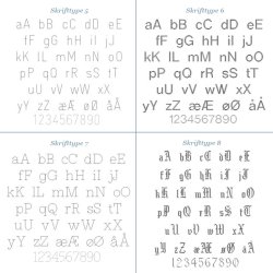 "Havana" slv ring med krydsgravering af dine bogstaver / symboler