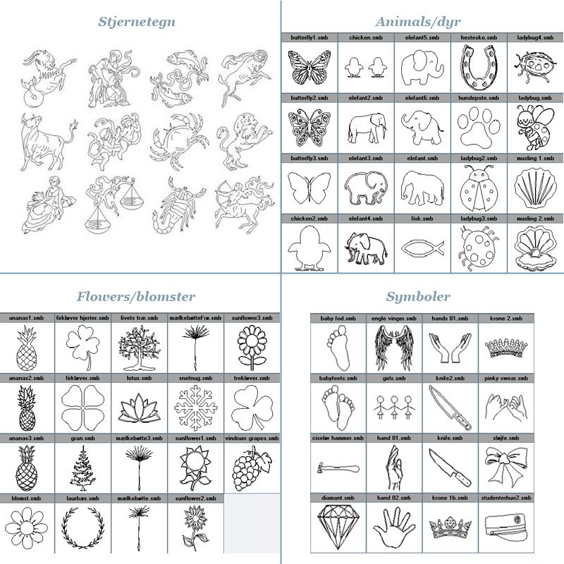"Lucky" slv halskde med firklver inklusiv gravering