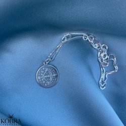 "Blazing Star" stjernetegns halskde i sterling slv