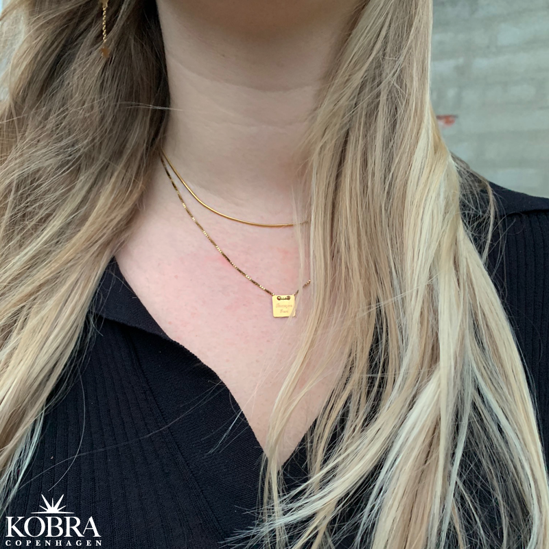 "Shiva" Slangekde, sterling slv eller 14 karat forgyldt