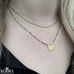 "Shiva" Slangekde, sterling slv eller 14 karat forgyldt