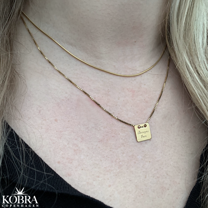 "Shiva" Slangekde, sterling slv eller 14 karat forgyldt