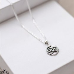 "Viper" slv halskaede med slanger