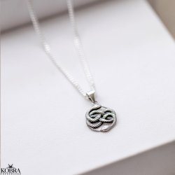 "Viper" slv halskaede med slanger