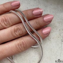 "Reece" 4 mm slange halskæde i sterling sølv