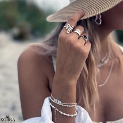 "Tonya" hammerslet ring i sterling slv