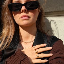 "Boa" slangeformet ring i guld