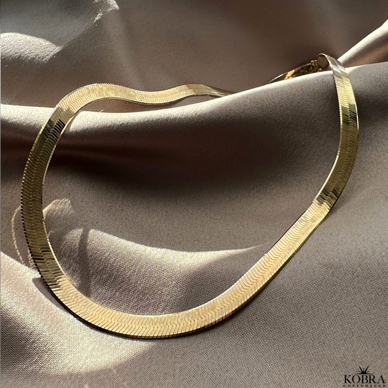 "Mason" hunky gold herringbone chain