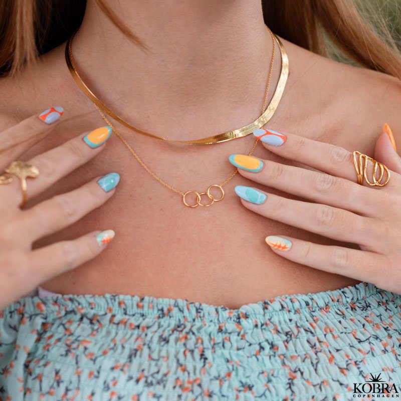 "Mason" hunky gold herringbone chain