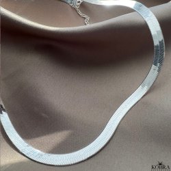 "Mason" bred chunky sildebens slangekde i slv