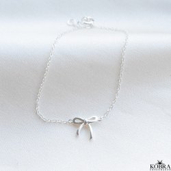 "Leila" silver bracelet with bow