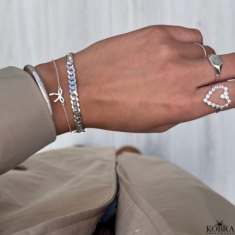 "Leila" silver bracelet with bow