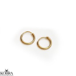 "Cirkeline" hoops (mini) i guld