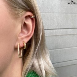 "Sparkling" 18 karat forgyldt earcuff