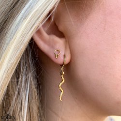 "Fleur" 18 karat forgyldte sm reringe