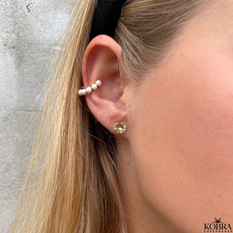 "Fawn" sm guld reringe med blade