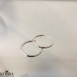 "Cirkeline" hoops (Small) i sterling slv