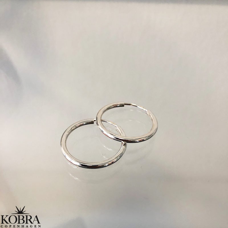 "Cirkeline" hoops (Small) i sterling slv