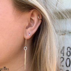 "Florida" slv reringe med cirkel og slvtrde