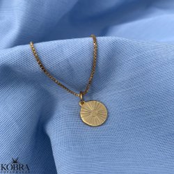 "Mayday Circle" mini guldhalskde med gravering