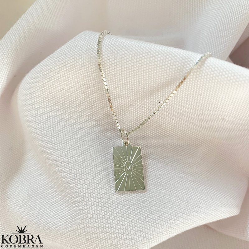 "Mayday" Mini halskde i sterling slv med gravering